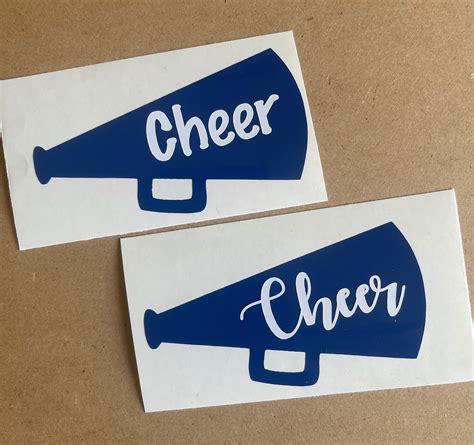 Cheer Megaphone Sticker Cheer Competition Vinyl Cheer Dance - Etsy