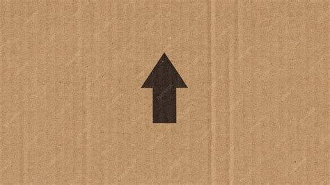premium photo black arrow   cardboard box