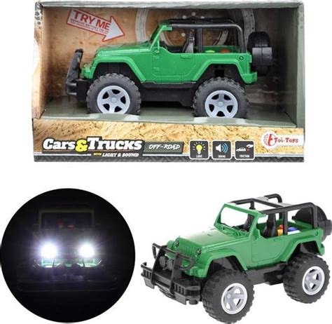 Toi Toys Off Road Buggy Frictie 15 Cm Groen Bol