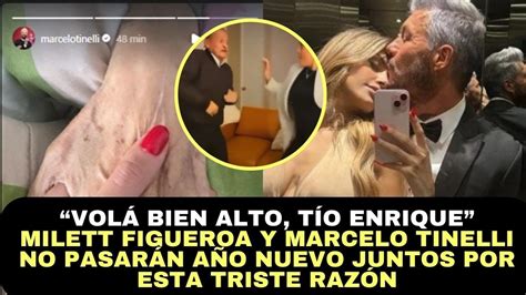 MILETT FIGUEROA y MARCELO TINELLI NO PASARÁN AÑO NUEVO JUNTOS por esta