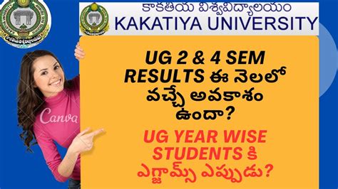 Kakatiya University Ug Regular And Sem Results Update Ug Year