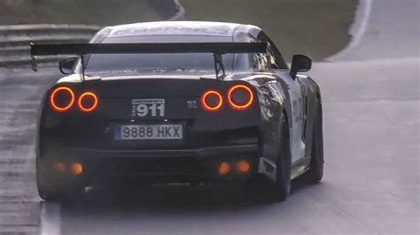 The Best Nissan R Gtr Engine Sounds Flames Pops Bangs Youtube