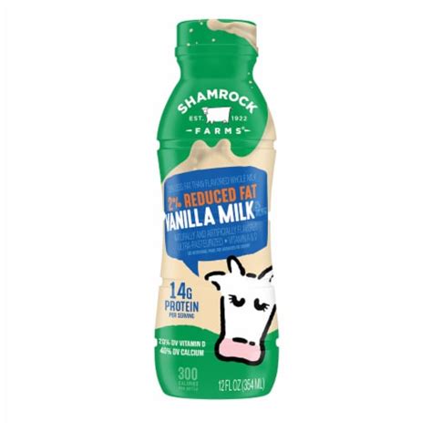 Shamrock Farms Vanilla Reduced Fat Milk Fl Oz Frys Food Stores