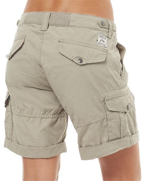 Rusty Cadet Womens Cargo Short Moss Grey Surfstitch