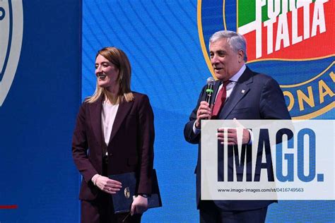 News National Congress Forza Italia Roberta Metsola And Antonio