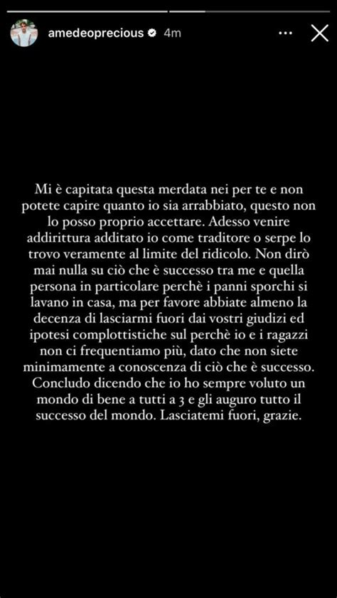 Riccardo Dose E Amedeo Preziosi Hanno Litigato