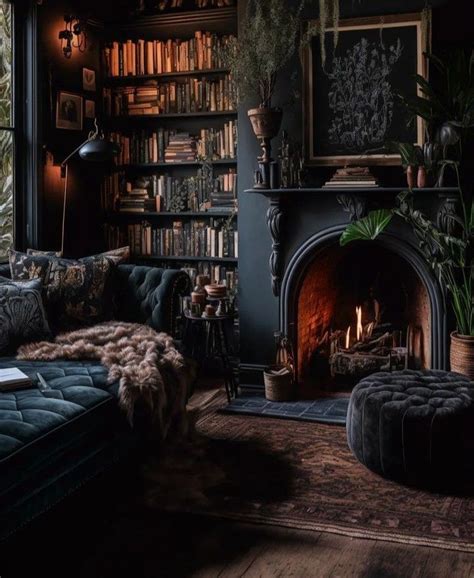 Pin By Armando Tamagnone On Dark Stile Dark Home Decor Home Library