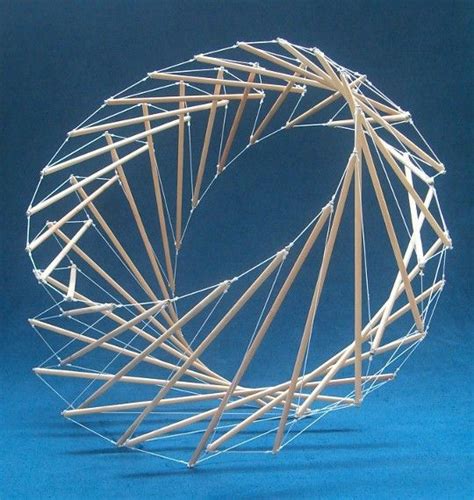 Tensegrity Signet Ring Or Ribcage Architecture Drawing Concept