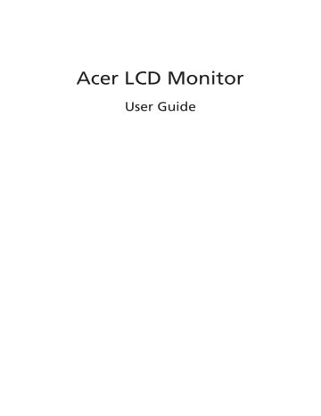 Acer H Hk Lcd Monitor User Guide Manualzz