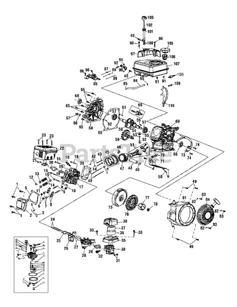 Troy Bilt 170 T0a Troy Bilt Engine Engine Assembly 170 T0a Parts