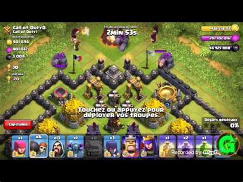 Attaque en Serveur Privée Clash Of Clans YouTube