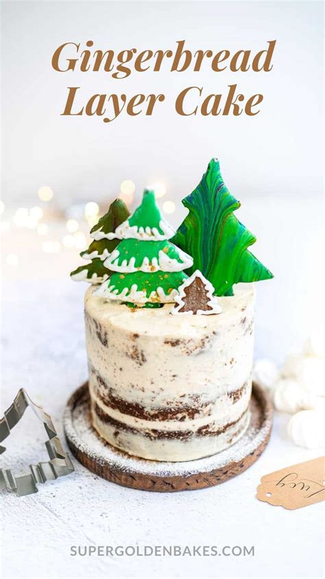 Gingerbread Cake With Cinnamon Frosting Supergolden Bakes