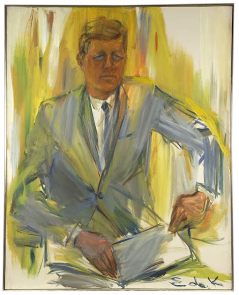 John F Kennedy 1962 Elaine De Kooning