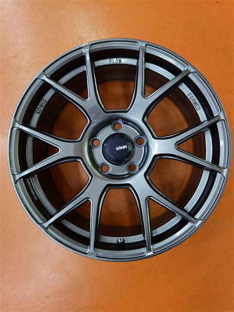 18 inch Konig Ampliform Rims. Original. Flow forming. 03, Car Accessories, Tyres & Rims on Carousell