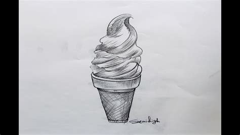 Ice Cream Drawings Realistic - Foto Kolekcija