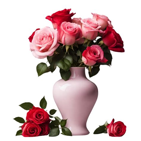 Red Pink Roses In Vase Free Stock Photo Public Domain Pictures