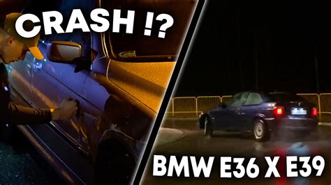 NOCNA JAZDA ZAKOŃCZONA WYPADKIEM E36 vs E39 YouTube