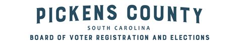 Board Of Voter Registration And Elections Of Pickens County South Carolina