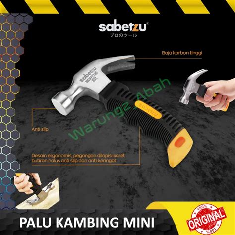 CLAW HAMMER GODAM PALU MARTIL BESI BAJA KAMBING MINI PENDEK CEBOL KECIL