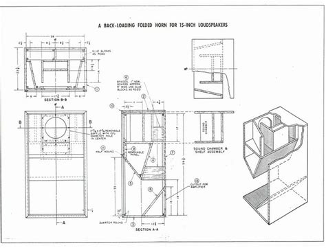 Two Way Speaker System Way Horn Loaded Home Audio