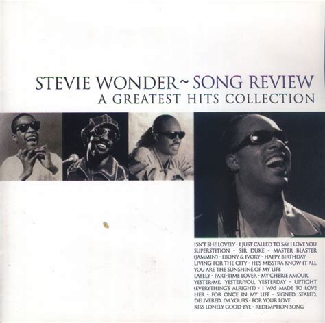 Stevie Wonder Song Review A Greatest Hits Collection Cd Discogs