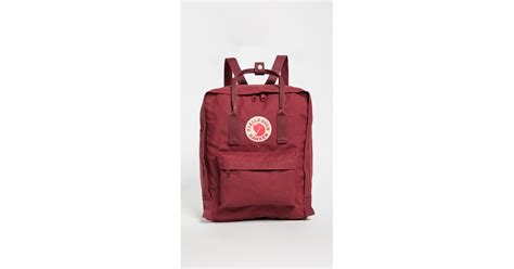 Fjallraven Kanken Backpack In Ox Red Red Lyst