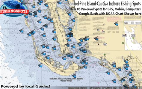 Fort Myers GPS Fishing Spots including Sanibel, Captiva and Pine Island