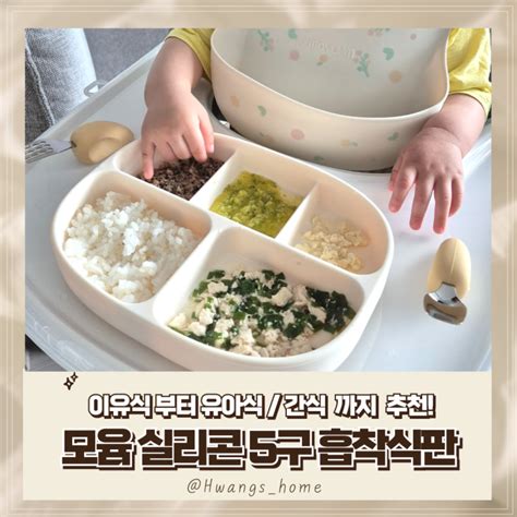 이유식부터 유아식간식까지 사용하는 모윰 실리콘 초강력 흡착식판 네이버 블로그