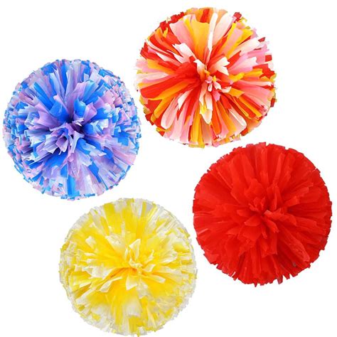 Buy Zxzy4pcs Reusable Matte Cheering Poms Spirited Fun Cheerleading Pom