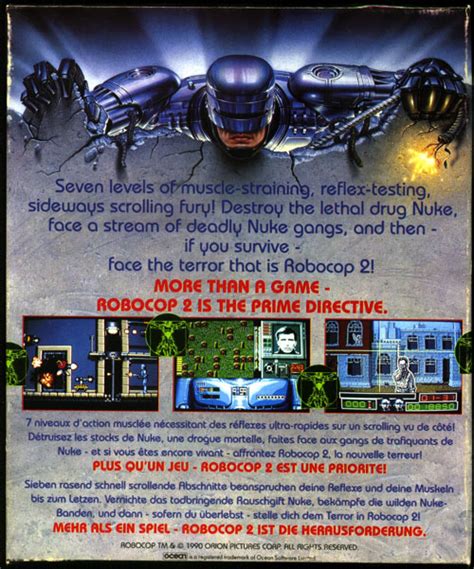 Robocop 2 Atari St Game Atari Legend