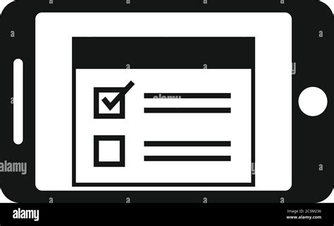 Online Survey Icon Simple Illustration Of Online Survey Vector Icon