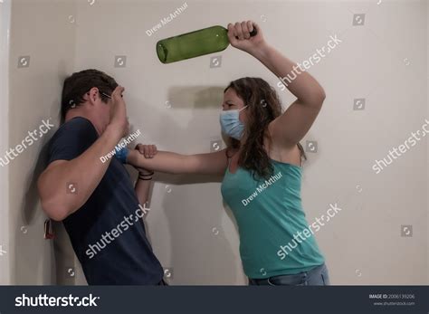 woman beat man images stock  vectors shutterstock