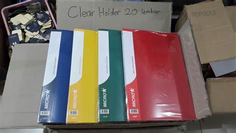 Jual Clear Holder 20 Lembar Folio F4 Map Document Display Book 20