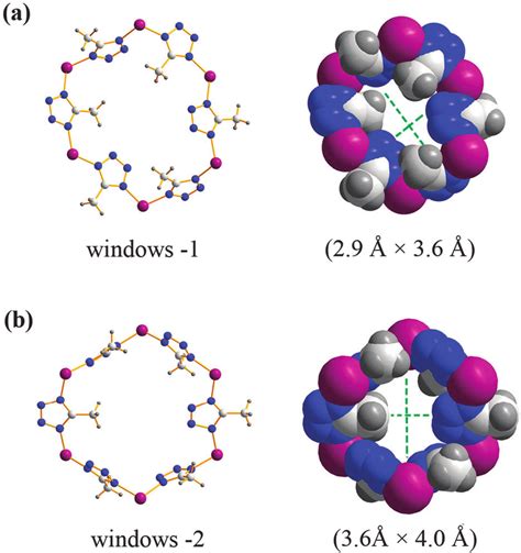 The Ball And Stick Model Left And The Space Filling Model Right