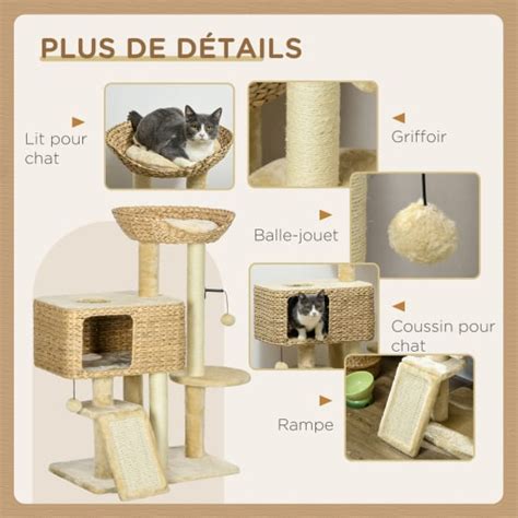 Arbre Chat Style Cosy Chic Griffoirs Sisal Naturel Quipement