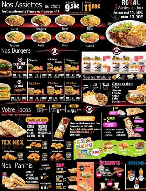 Tacos Time Fronton Menu Et Tarifs Actualisés France Carte 2024 Menu Prix