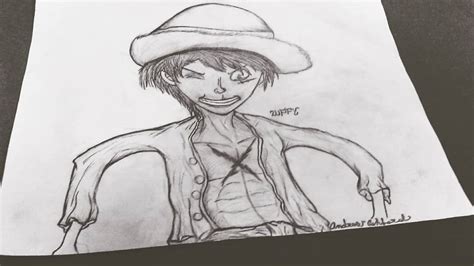 My Luffy Sketch : r/OnePiece