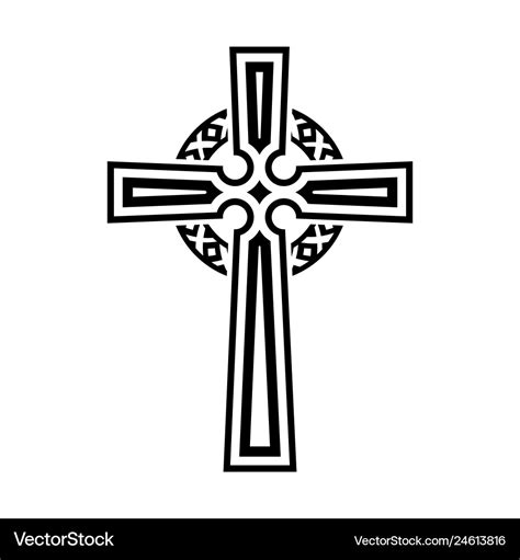 Religious cross Royalty Free Vector Image - VectorStock