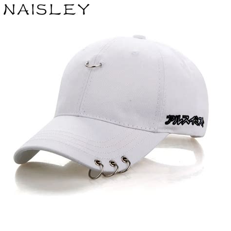 Naisley Spring Summer Baseball Cap Cotton Snapback Hat Iron Ring Wash