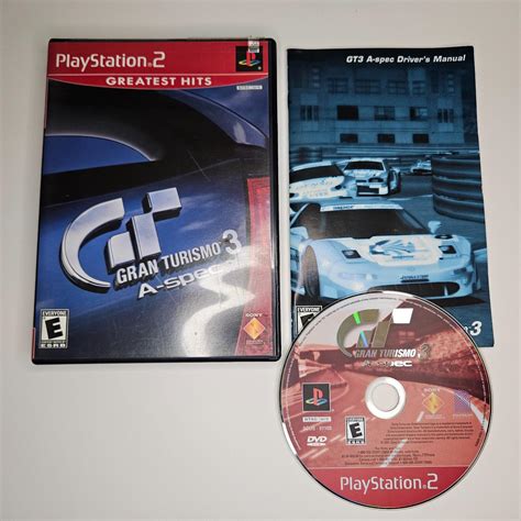 Gran Turismo 3 Greatest Hits Item Box And Manual Playstation 2