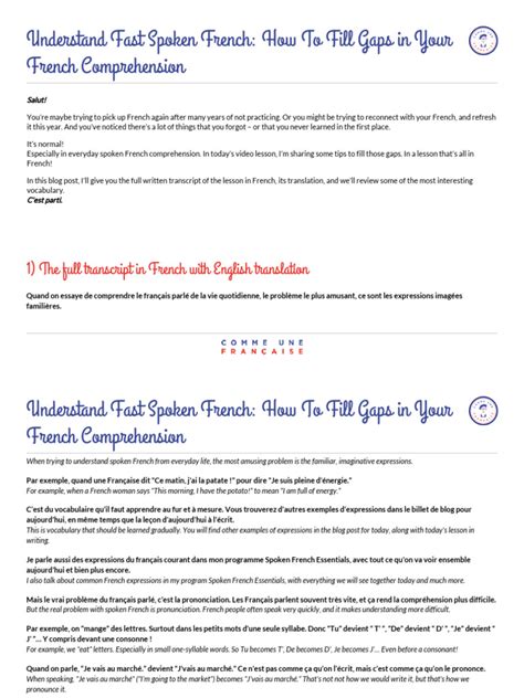 understand-french | PDF | French Language | Linguistics