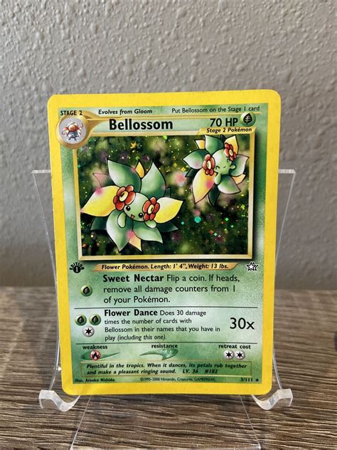 Pok Mon Tcg Bellossom Neo Genesis Holo St Edition Holo Rare Lp