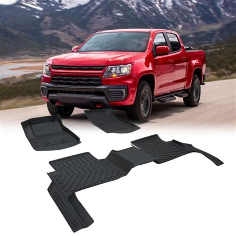 3D All Weather Floor Mats Liner For 15 22 Chevrolet Colorado GMC Canyon