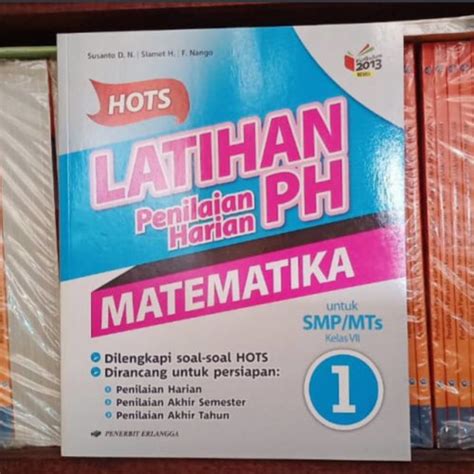 Jual Buku Hots Latihan Penilaian Harian Matematika Kelas 7 Erlangga