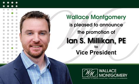 Ian Millikan Promoted To Vice President Wallace Montgomery