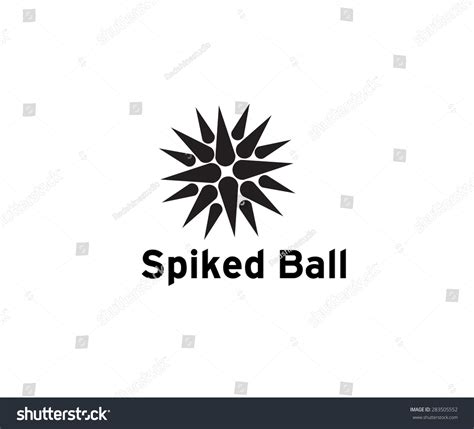 Spiked Ball Vector Logo Template 283505552 Shutterstock