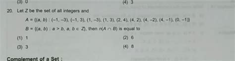 Let Z Be The Set Of All Integers And A A B 1 3 1 3 1 3 1 3