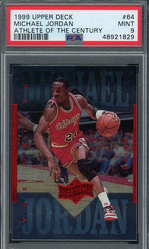 Michael Jordan Upper Deck Athlete Of The Century Basketball Card