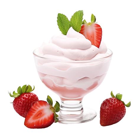 Strawberry Mousse With Whipped Cream, Mousse, Dessert, Cream PNG Transparent Image and Clipart ...