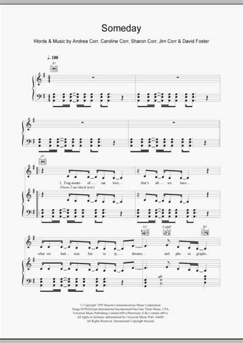 Someday Piano Sheet Music Onlinepianist